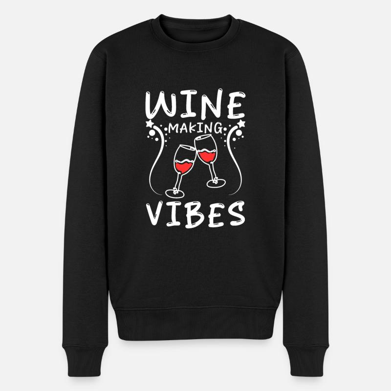Ambiance viticole - Pull Premium bio Homme - noir