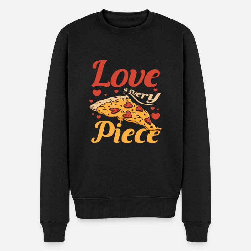 Love in every piece - Männer Premium Bio Pullover - Schwarz