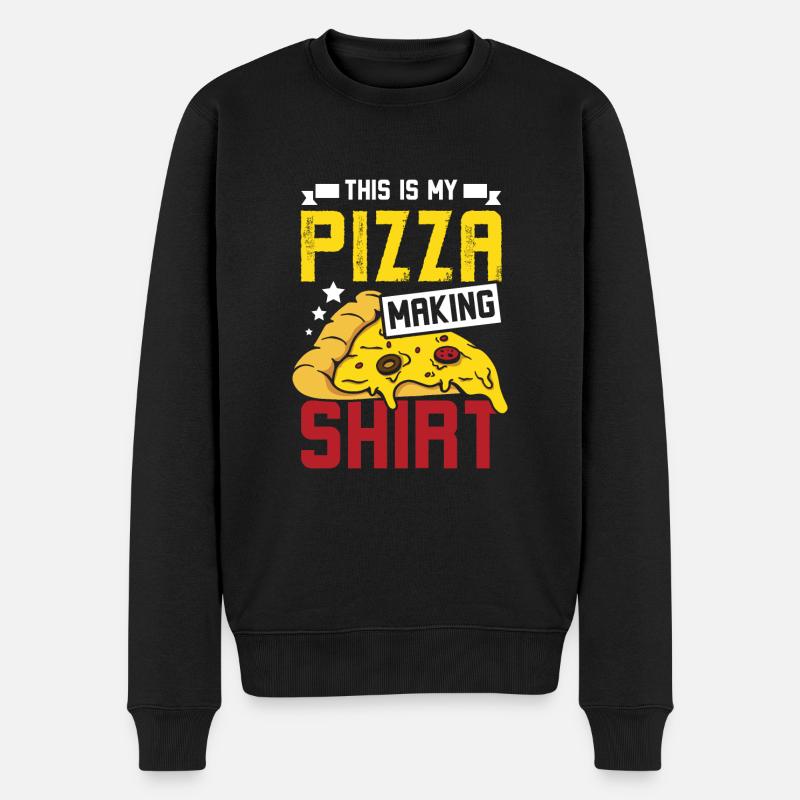 C’est ma pizza - Pull Premium bio Homme - noir