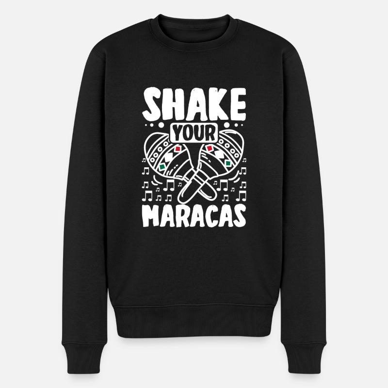 Mexicain Secouez vos Maracas - Pull Premium bio Homme - noir