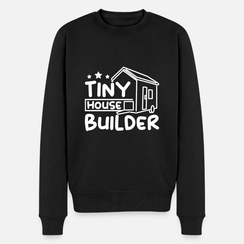 Tiny house builder - Men's Premium Organic Jumper - black