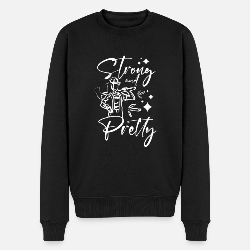Pompier forte et jolie - Pull Premium bio Homme - noir