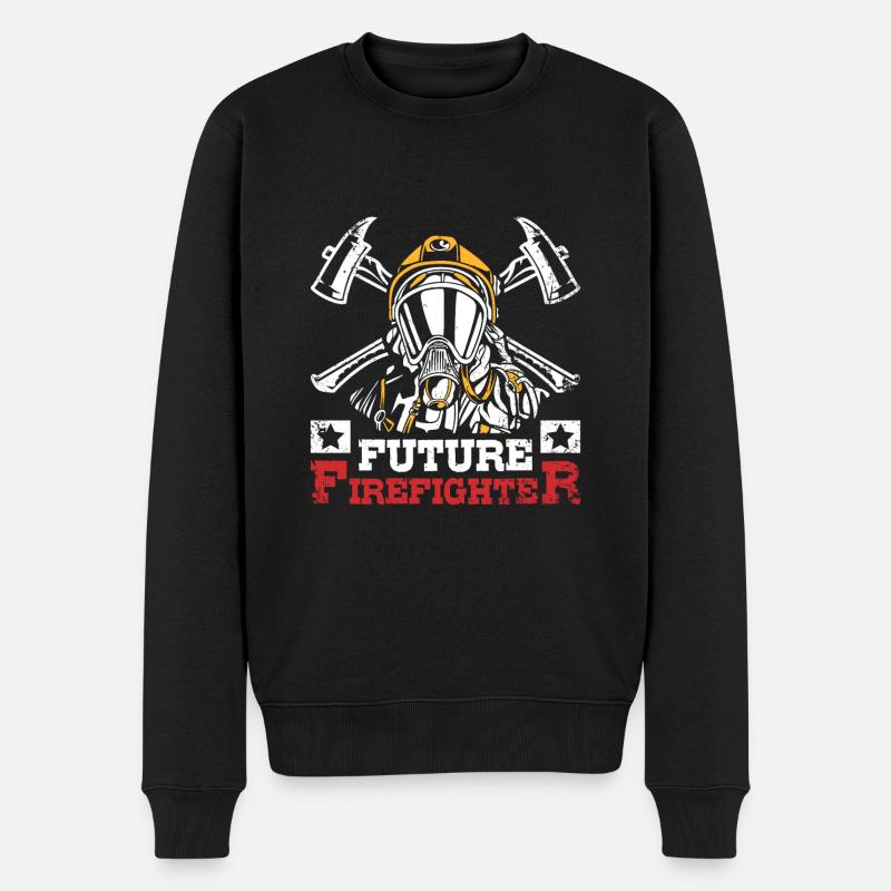 Futur pompier - Pull Premium bio Homme - noir