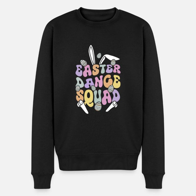 Easter dance squad Easter Day - Männer Premium Bio Pullover - Schwarz