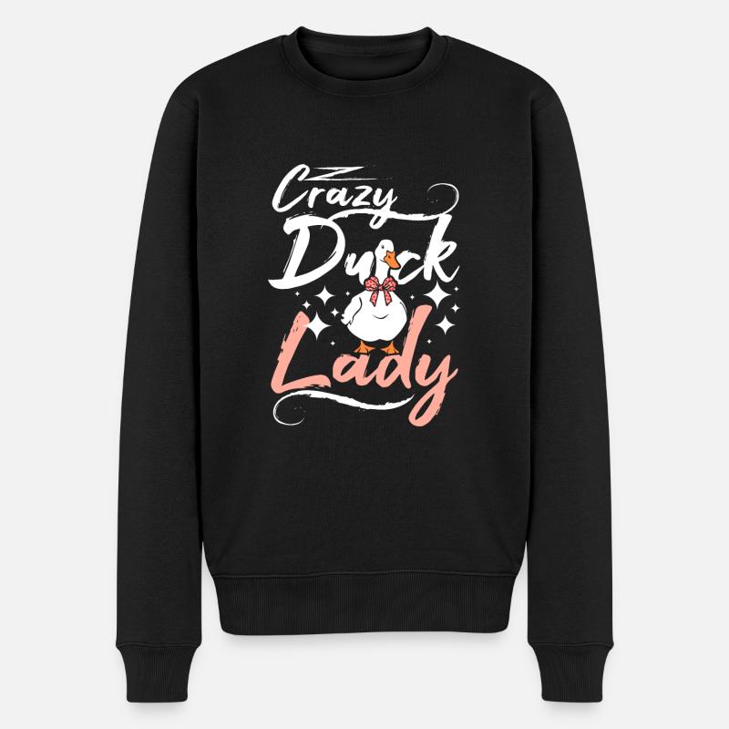 Dame canard folle - Pull Premium bio Homme - noir