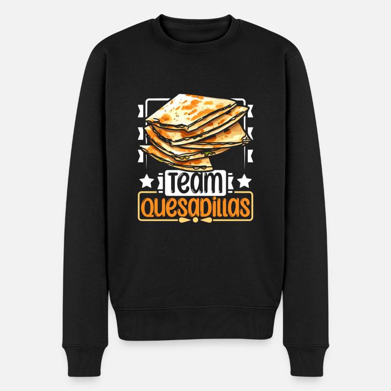 Team Quesadillas - Männer Premium Bio Pullover - Schwarz