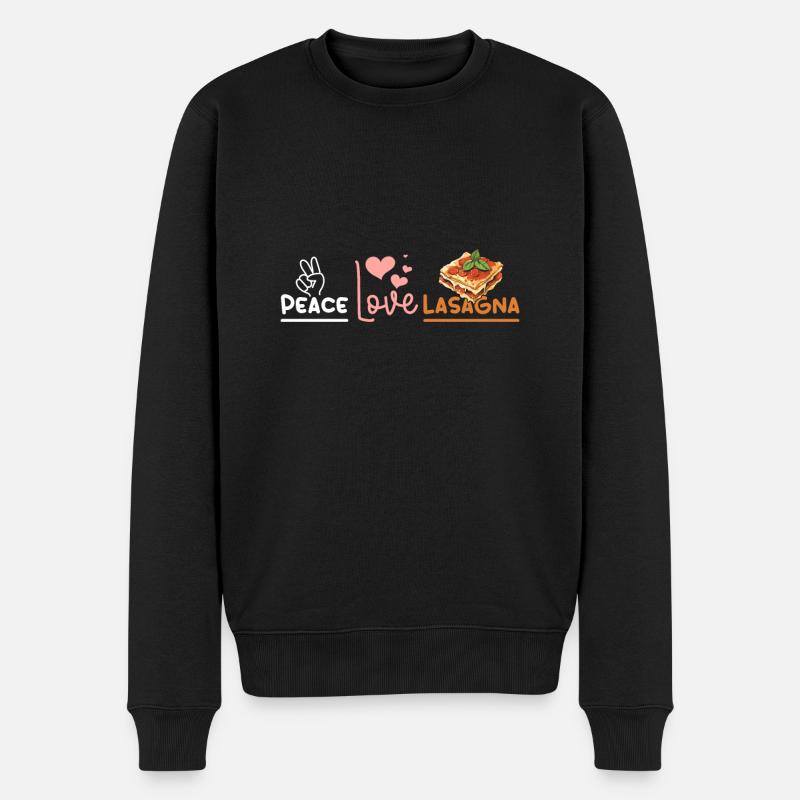 Lasagne Peace Love - Pull Premium bio Homme - noir