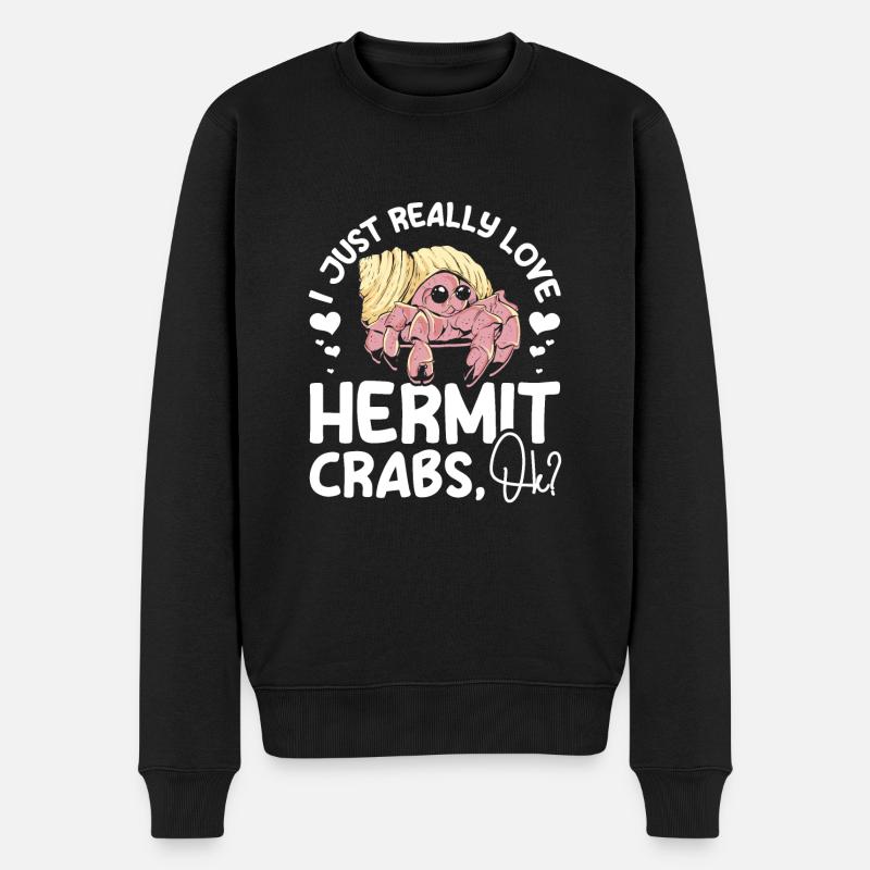J’aime vraiment les bernard-l’ermite, d’OK ? - Pull Premium bio Homme - noir