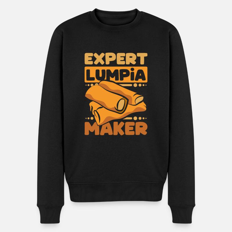 Expert Lumpia maker - Männer Premium Bio Pullover - Schwarz