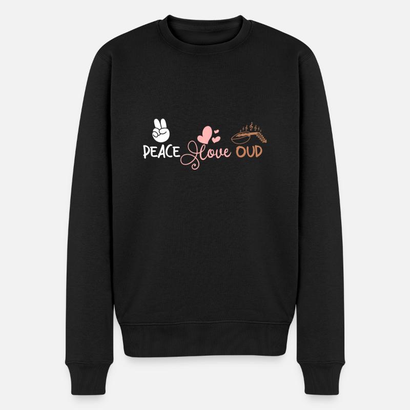 Paix amour Oud - Pull Premium bio Homme - noir