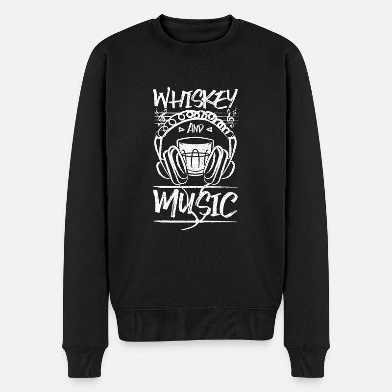 whisky et musique - Pull Premium bio Homme - noir