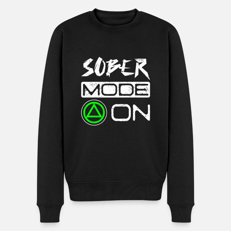 Sobriété Mode sobre activé - Pull Premium bio Homme - noir