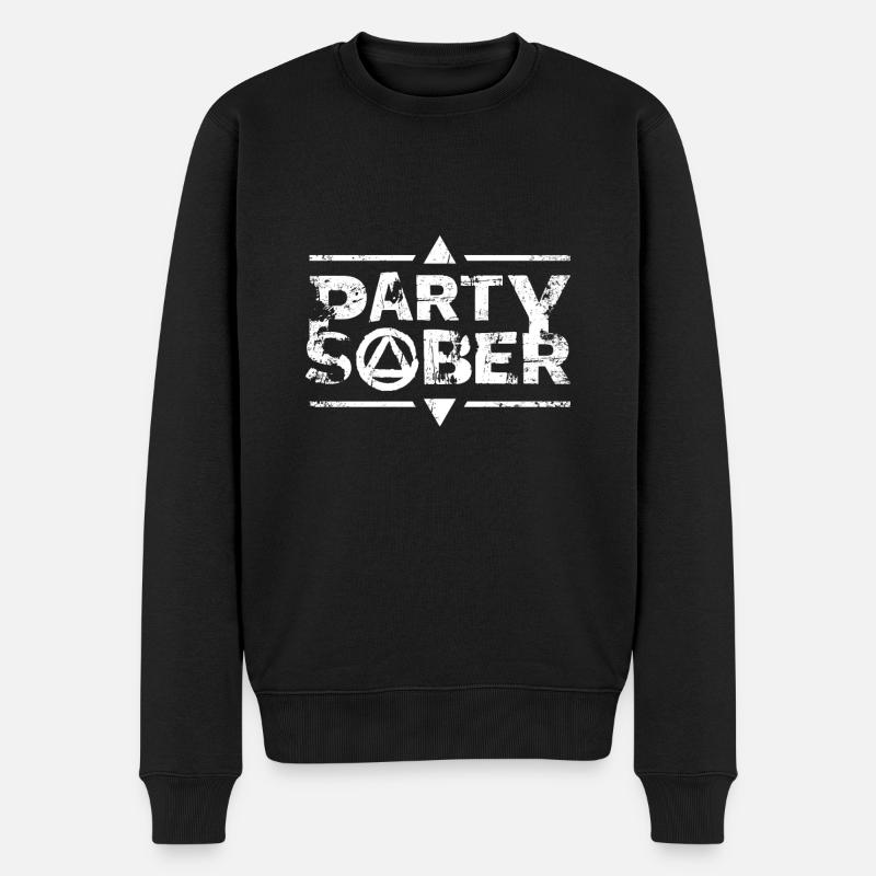 Sobriété Soirée Sobre - Pull Premium bio Homme - noir