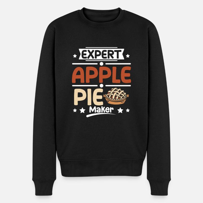 Expert Apple pie maker - Men's Premium Organic Jumper - black