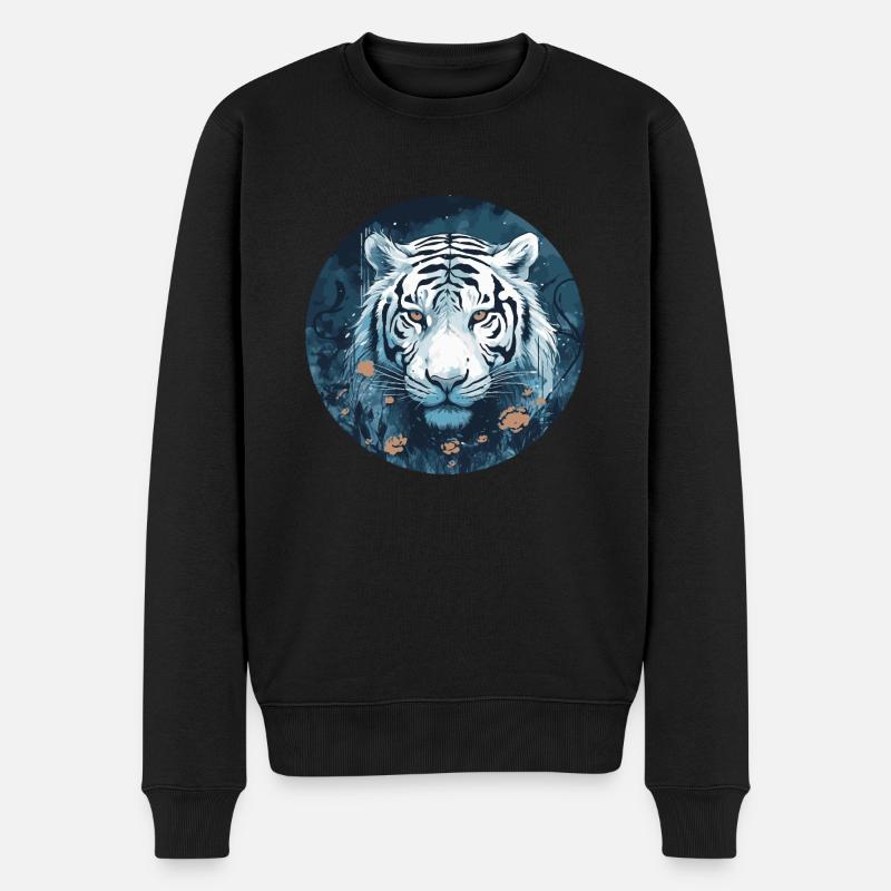 Tigre - Pull Premium bio Homme - noir