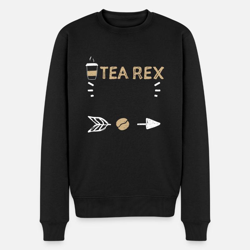 Tea Rex - Café - Pull Premium bio Homme - noir