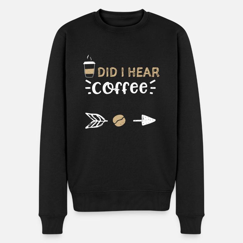 Ai-je entendu café - café - Pull Premium bio Homme - noir