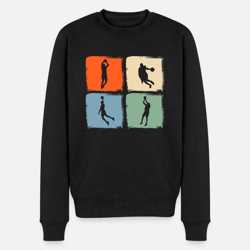Basketteurs Basketball - Pull Premium bio Homme - noir