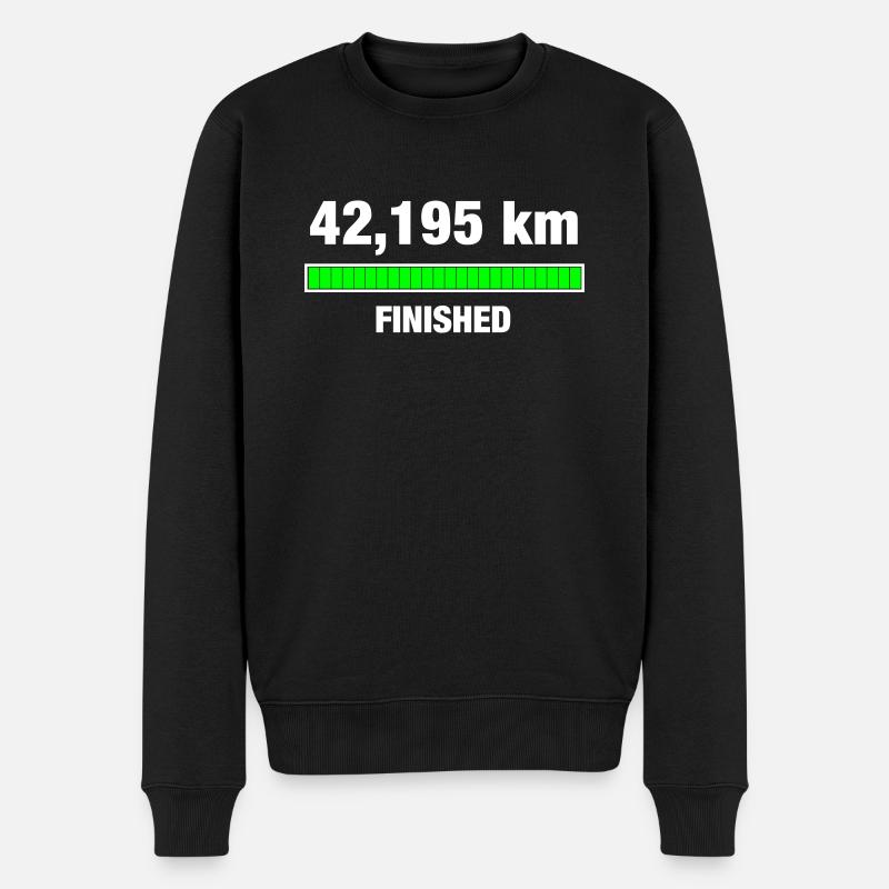 Marathon Finisher - Männer Premium Bio Pullover - Schwarz