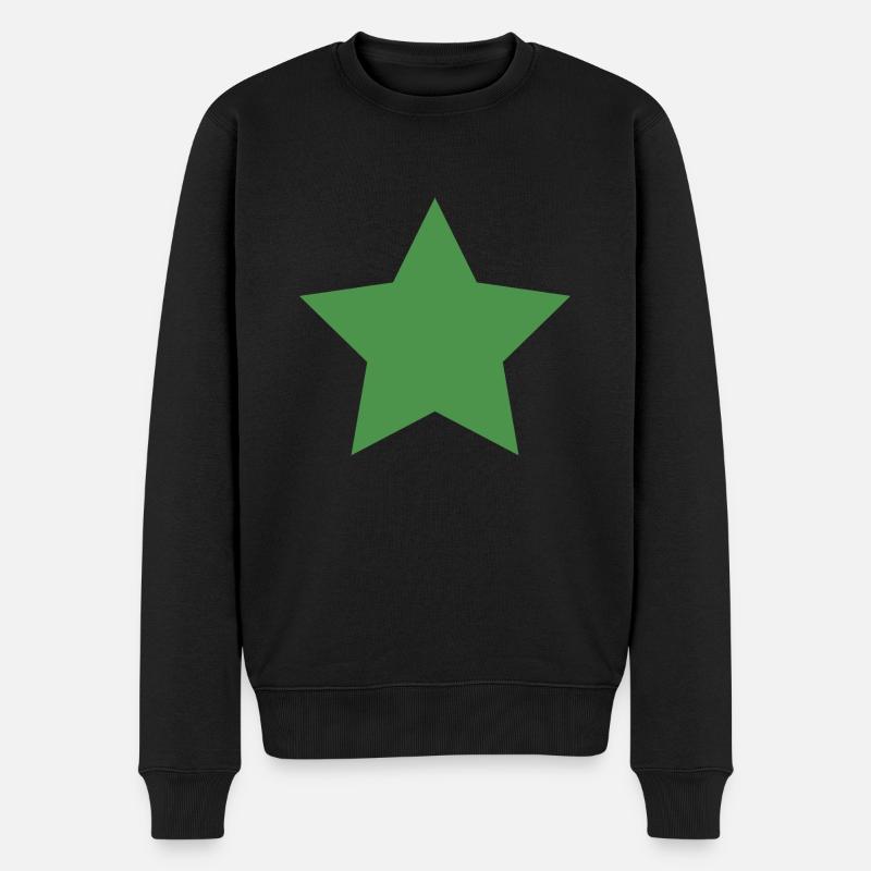 Vert étoile - Pull Premium bio Homme - noir