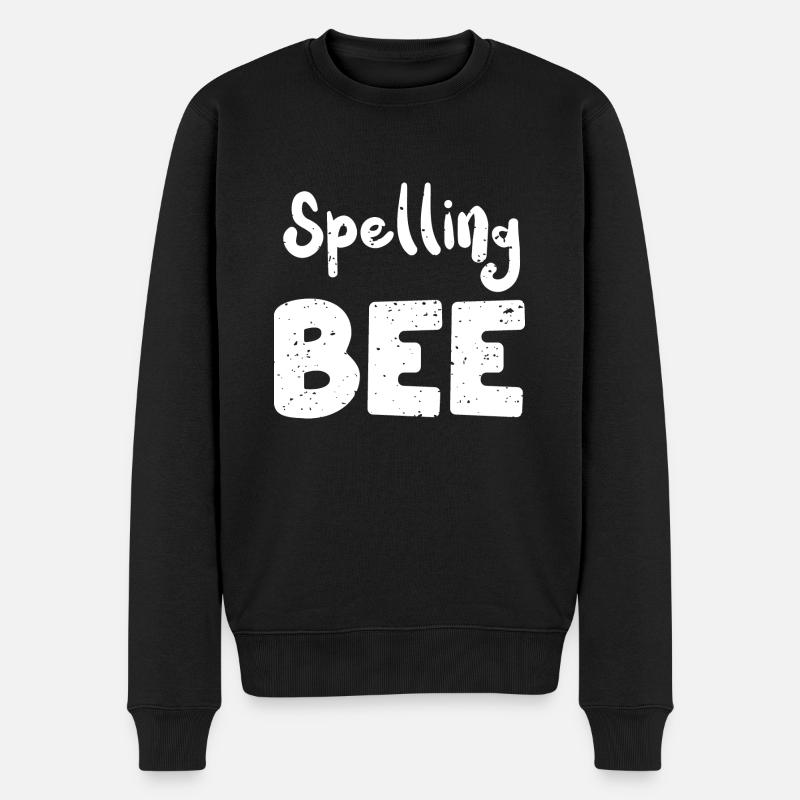 Spelling Bee - Teacher - Männer Premium Bio Pullover - Schwarz