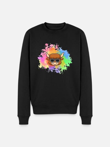Buffalo Cattle Oxen - Men's Premium Organic Jumper - black