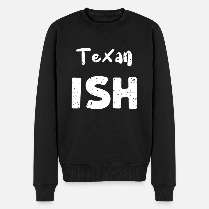 Texan Ish - Texas - Pull Premium bio Homme - noir