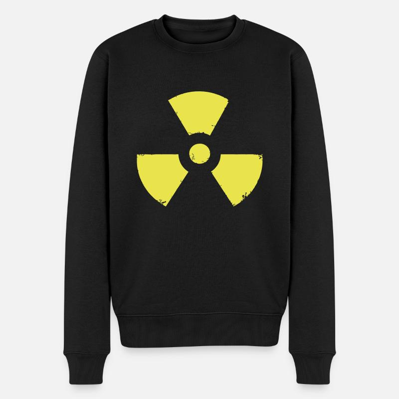 ATOMAR RADIOAKTIV - Männer Premium Bio Pullover - Schwarz