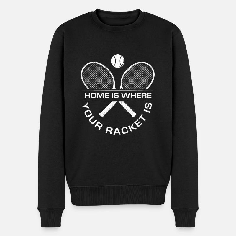 Tennis - Pull Premium bio Homme - noir