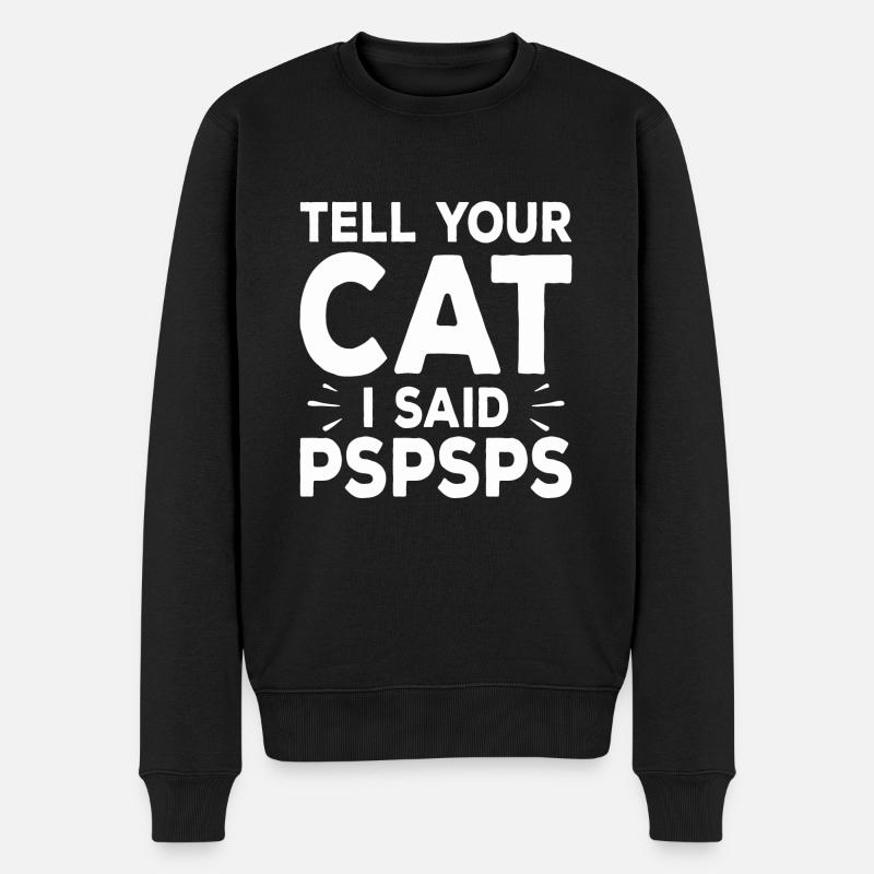 Chat - Pull Premium bio Homme - noir