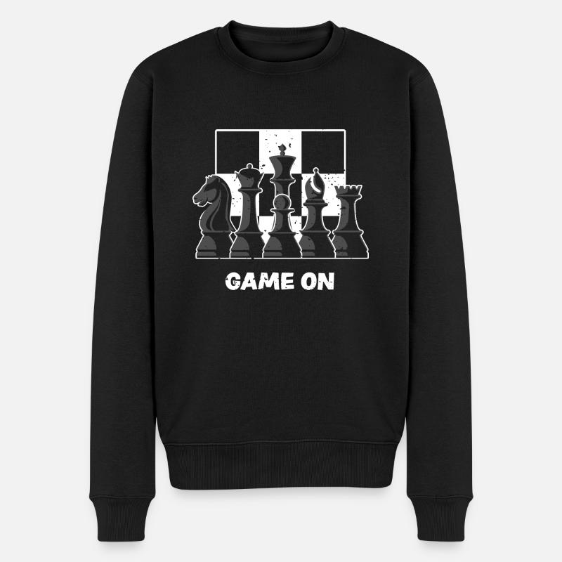 Game On - Échecs - Pull Premium bio Homme - noir