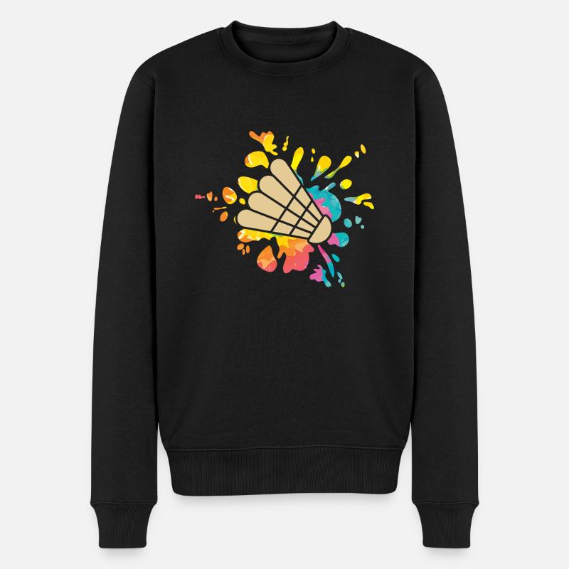 Federball Badminton - Pull Premium bio Homme - noir