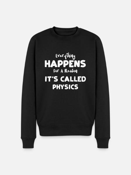 Tout arrive pour une raison... - Pull Premium bio Homme - noir