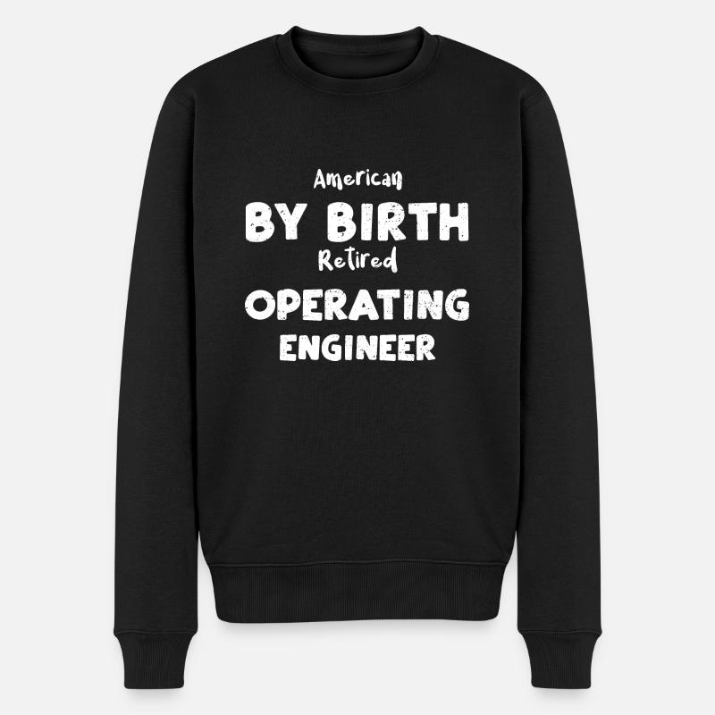 Américain de naissance Opérat... - Pull Premium bio Homme - noir