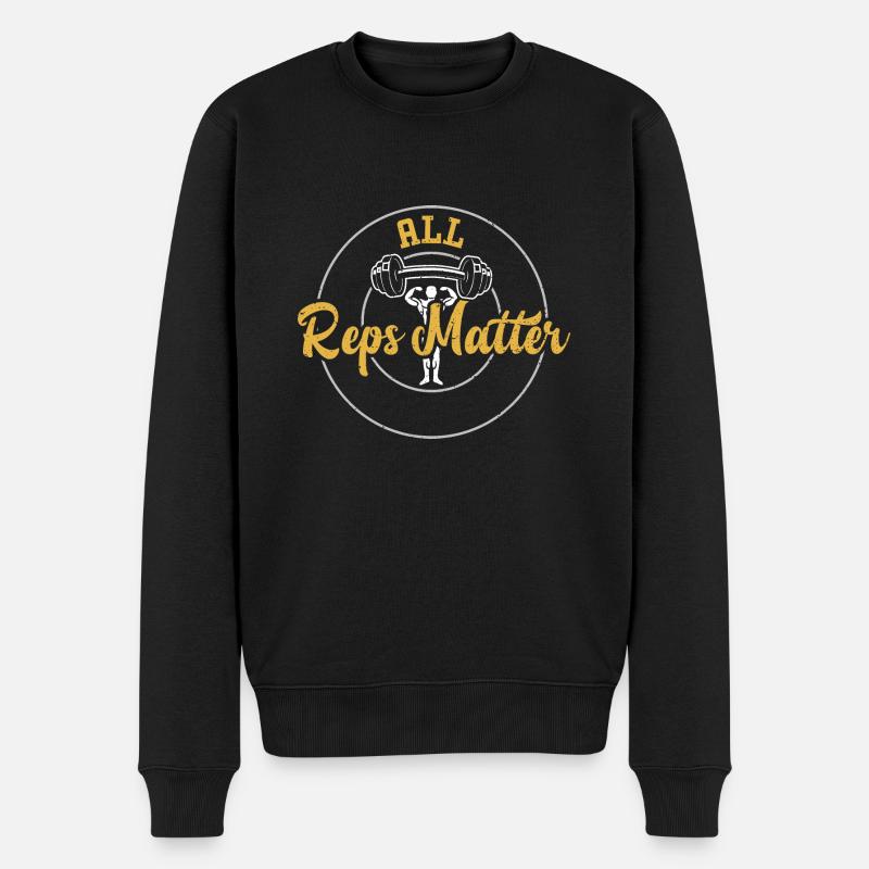 All Reps Matter - Gym - Männer Premium Bio Pullover - Schwarz