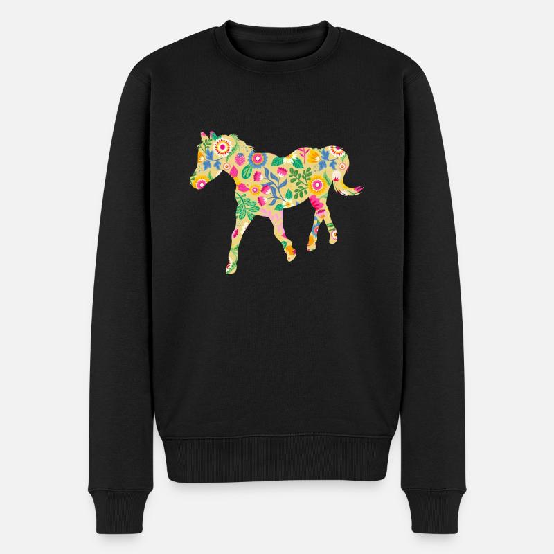 Monter à cheval - Pull Premium bio Homme - noir