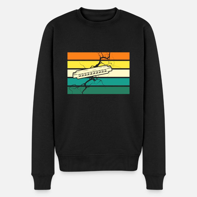 Harmonica Harmonica - Men's Premium Organic Jumper - black