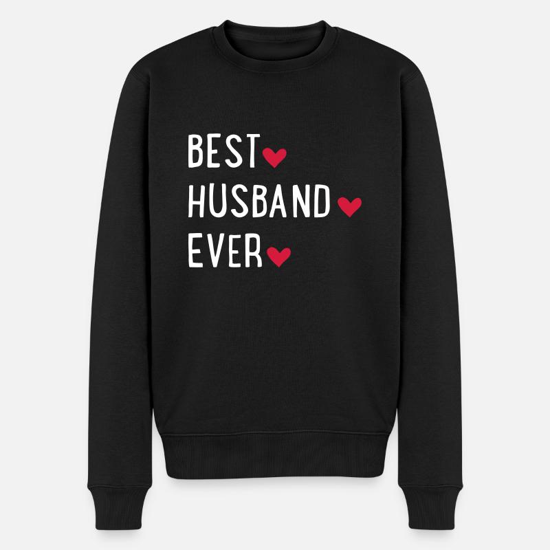 Bester Ehemann - Männer Premium Bio Pullover - Schwarz