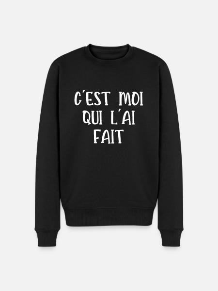 c'est moi qui l'ai fait - Pull Premium bio Homme - noir