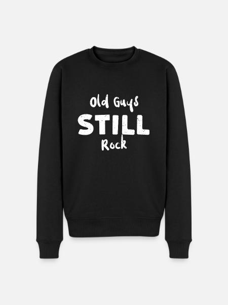 Old Guys Still Rock - Guitar - Men's Premium Organic Jumper - black
