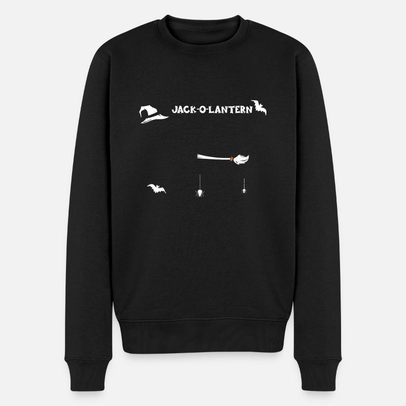 Jack-O-Lantern - Halloween - Pull Premium bio Homme - noir