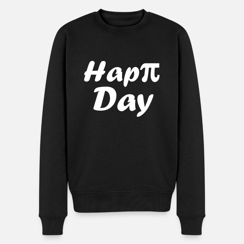Hap pi day - Pull Premium bio Homme - noir