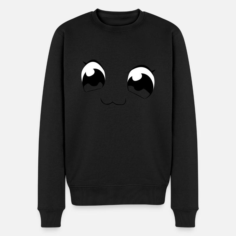 yeux - Pull Premium bio Homme - noir