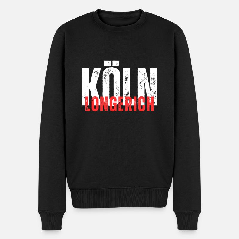 Longerich blanc rouge - Pull Premium bio Homme - noir