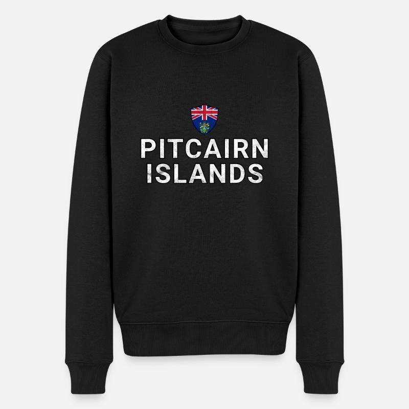 Îles Pitcairn - Pull Premium bio Homme - noir