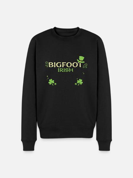 Bigfoot Irish - St. Patrick's Day - Men's Premium Organic Jumper - black