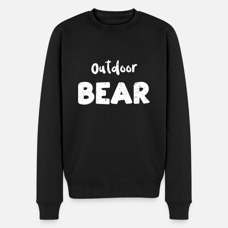 Ours d’extérieur - Ours - Pull Premium bio Homme - noir