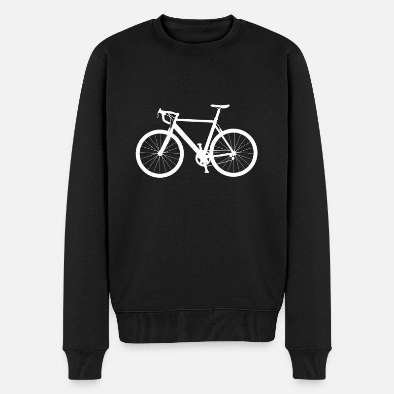 Fahrrad - Männer Premium Bio Pullover - Schwarz