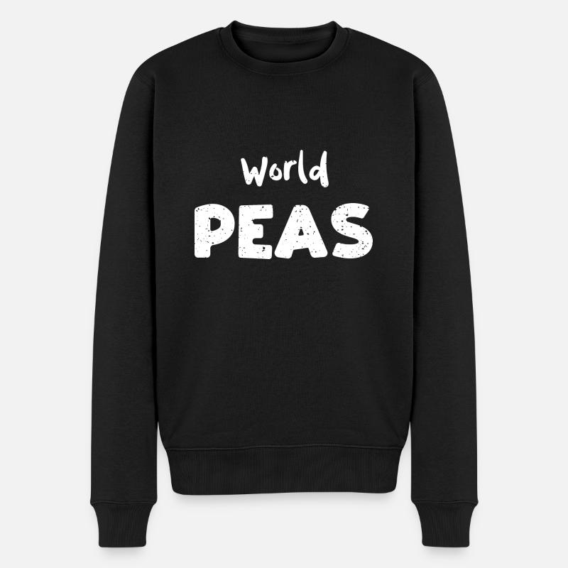 World Peas - Légumes - Pull Premium bio Homme - noir