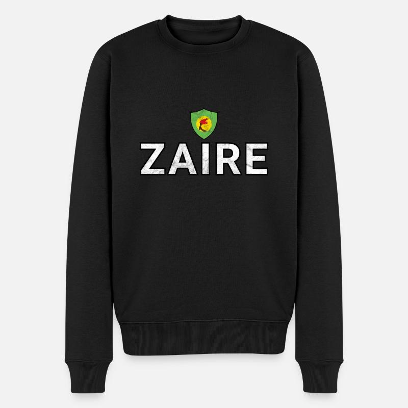 Zaire - Männer Premium Bio Pullover - Schwarz